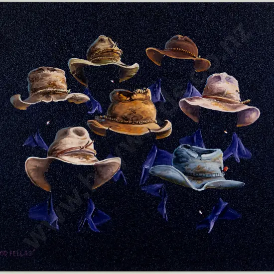 Keith Blake - framed oil "All fellas" H-290 W-390