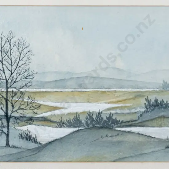 Cara Spekreijse - framed watercolour - landscape H-120 W-270