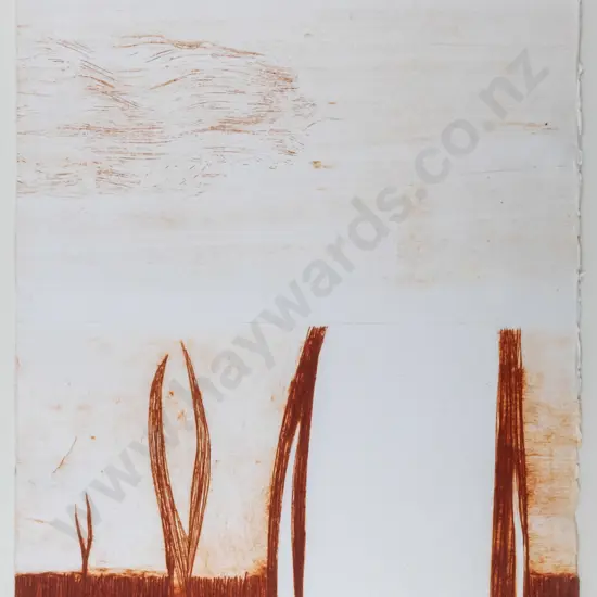 Simon Kaan - framed etching - untitled H-370 W-260