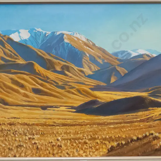 Henry Lovell-Smith - framed oil "Lindis Pass" H-510 W-770