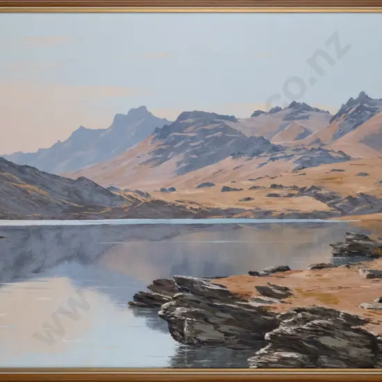 Kenneth Nelson '73 - framed oil "Butchers Dam" H-590 W-970