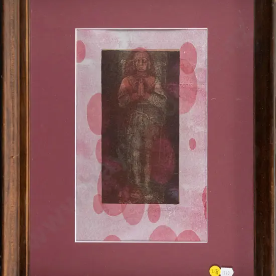 framed ltd edition print - medieval scene H-270 W-160