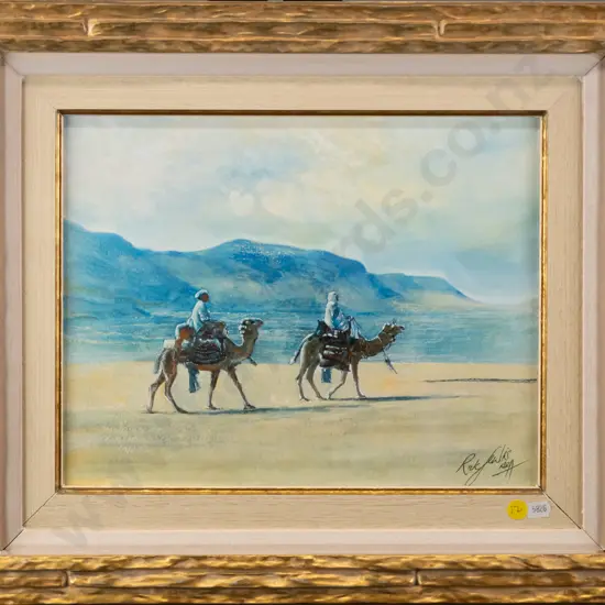 Rick Lewis 2011 - framed watercolour "Lawrence of Arabia" H-260 W-320