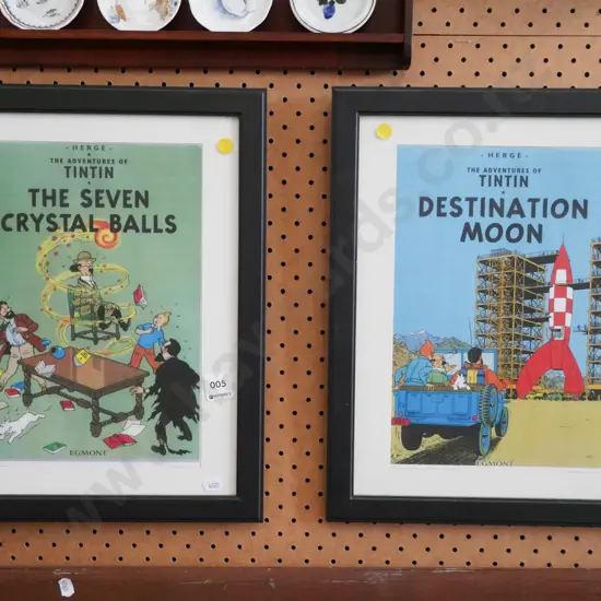 2x Tintin digital prints