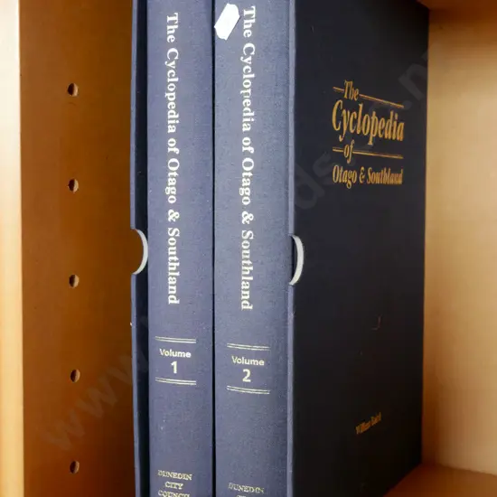 slip cased 2x volumes of Cyclopedia of Otago and Southland