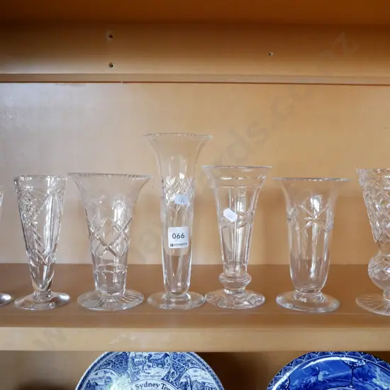 cut crystal vases