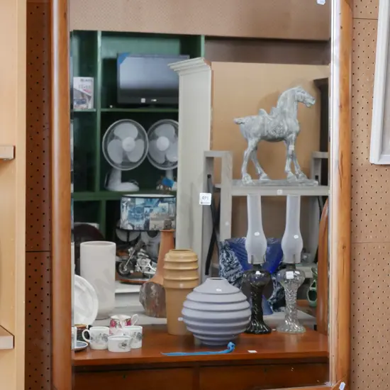 bevelled edge wall mirror H-970 W-680