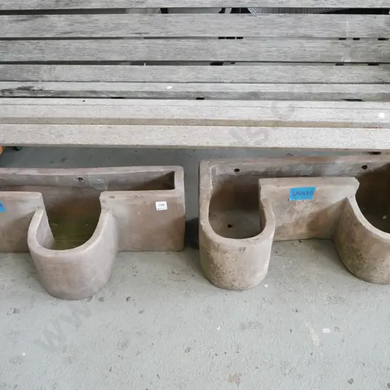 2x heavy wall mounted garden planter