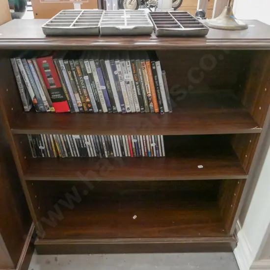 mdf faux wood veneer bookcase H-910 W-825 D-260