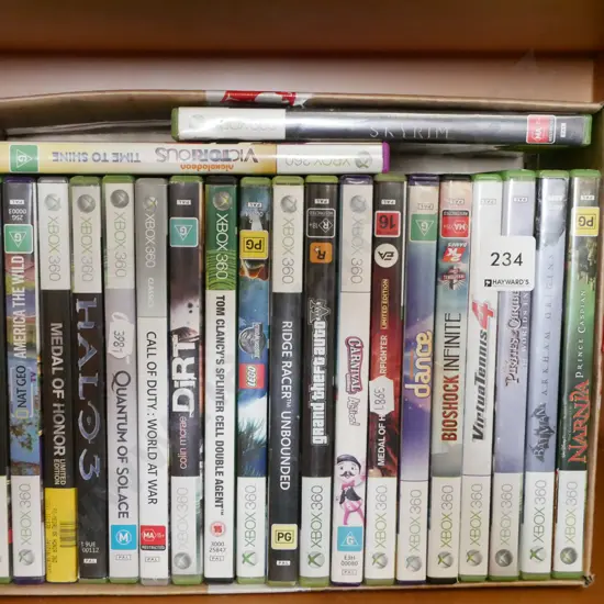 box of X-box games