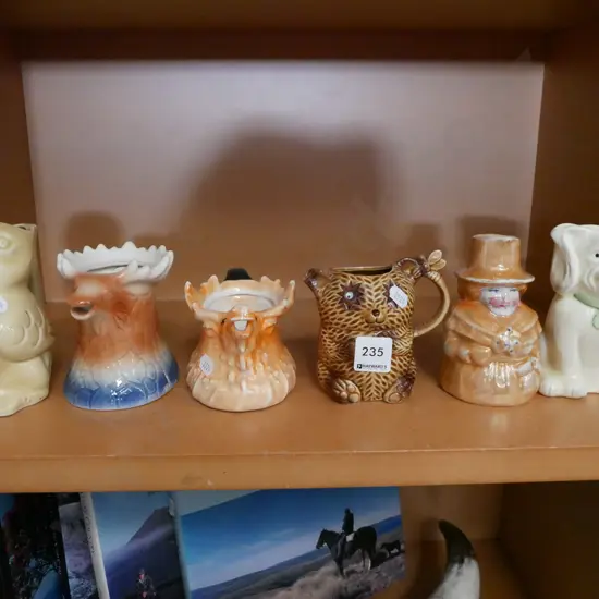 assorted novelty milk jugs