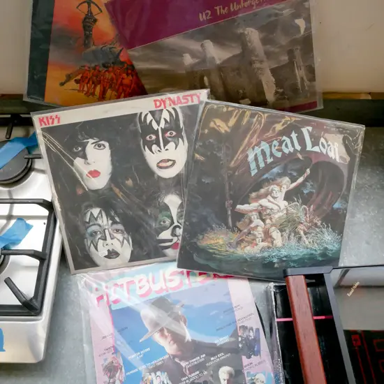 LPs; Kiss, Meatloaf, Hit Busters, U2 etc
