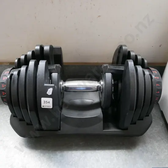 set of home exercise weights