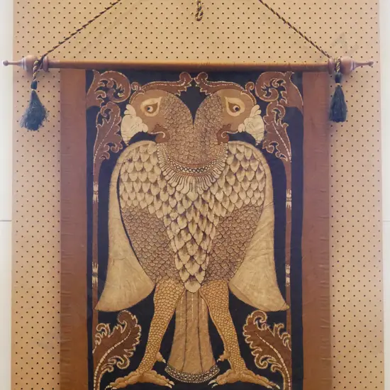 wall hanging Phoneix themed print on fabric