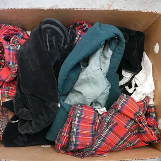 box; children's Highland dance costumes