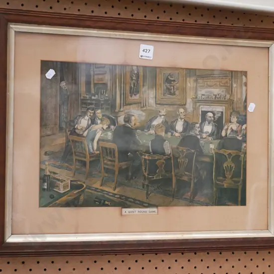 framed print - A Quiet Round Game