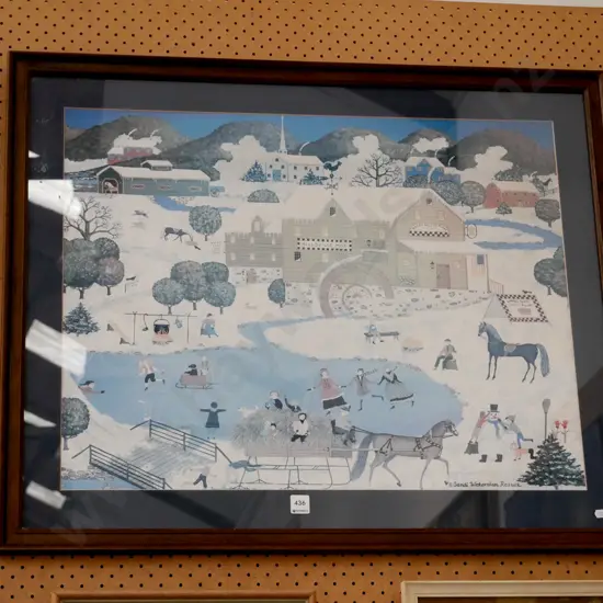 framed print - ice skating