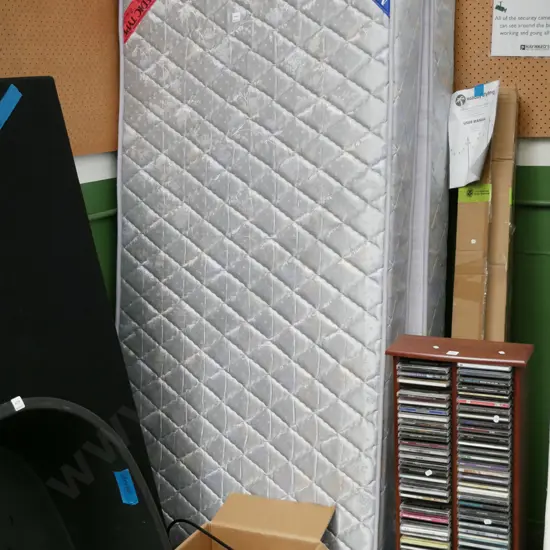 single bed base and mattress