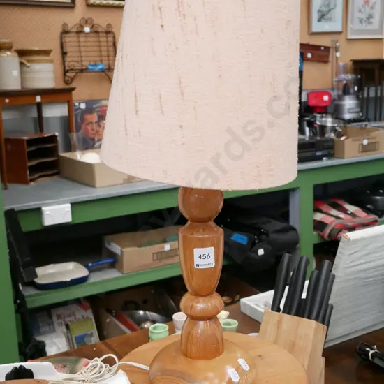 NZ mixed timbers based table lamp