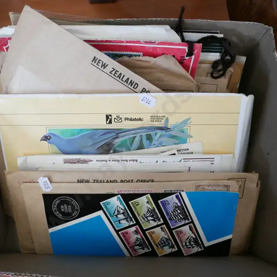 box; first day covers