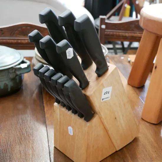 knife block and knives