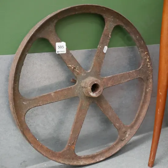 vintage cast agricultural wheel