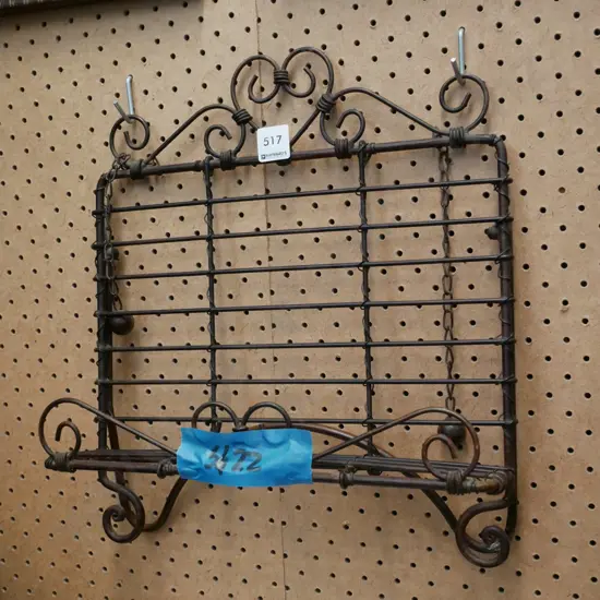 wrought metal cookbook stand