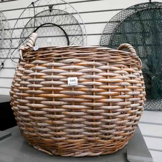 cane wood basket