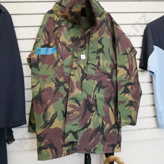 camouflage jacket and pants