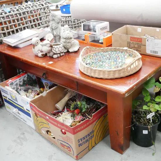 solid pine coffee table with 1 drawer H-430 W-1310 D-710