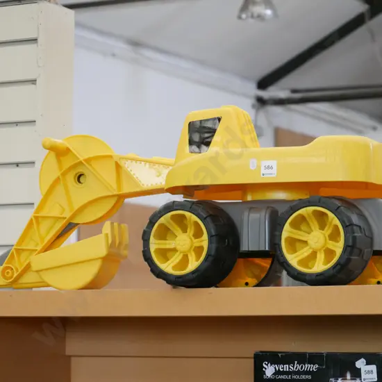 plastic child's ride on digger