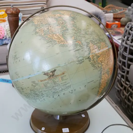 large world globe, variable condition H-530