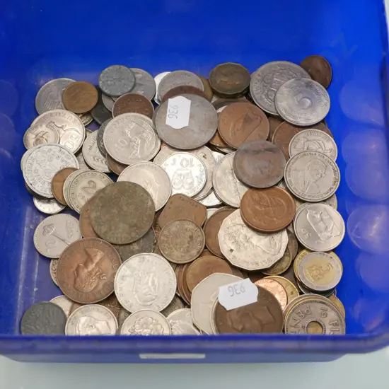 container of coins