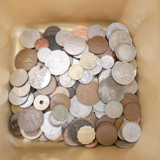 container of coins