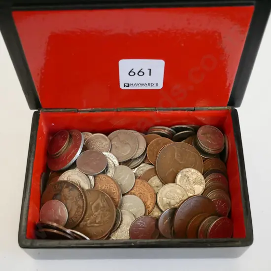 trinket box of coins