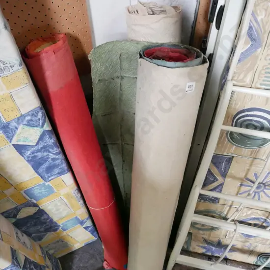 3x rolls of handmade and hand dyed coloured artworks