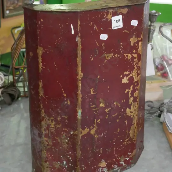 painted brass petrol tin H-400