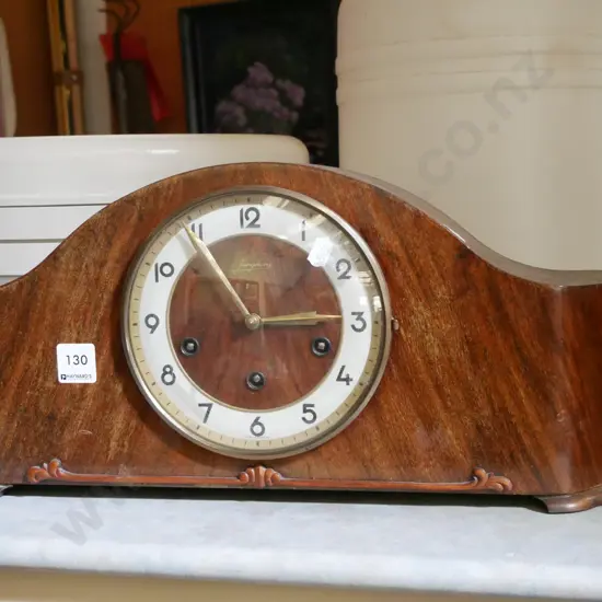 deco mantle clock- varnish needs attention