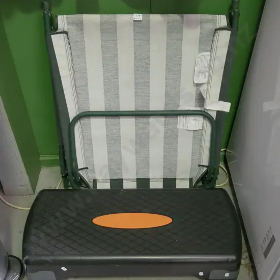 exercise stepper, deck chair