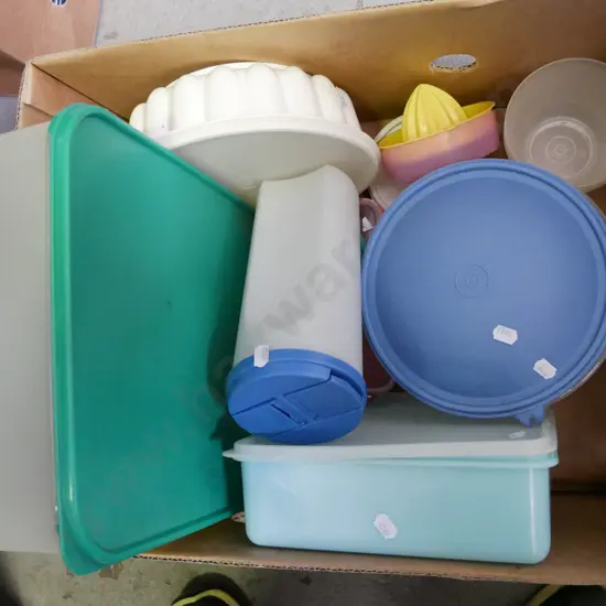 box of Tupperware