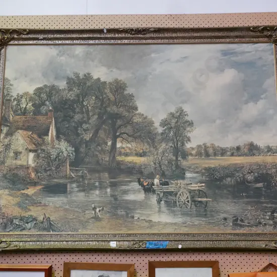 gilt framed Constable print H-1070 W-1470
