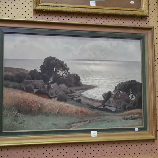 framed print - fishing village