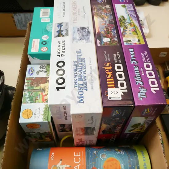 box of puzzles