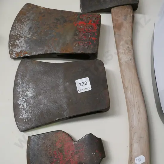 hatchet, various axe heads