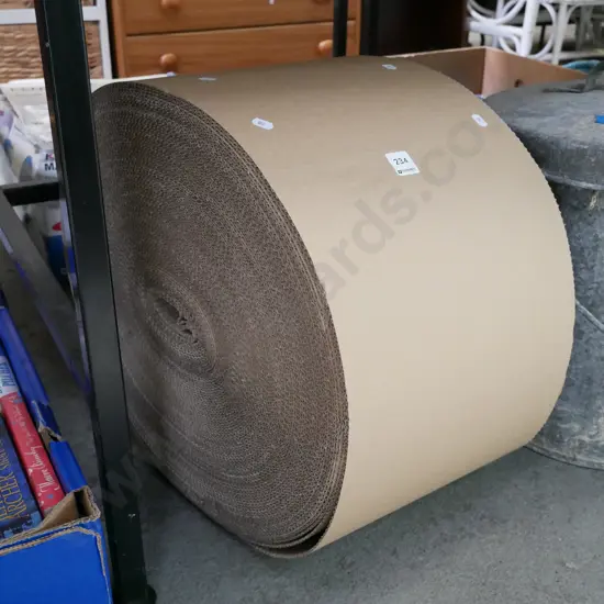 roll of corrugated cardboard