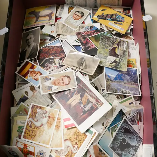 box of collector's cards
