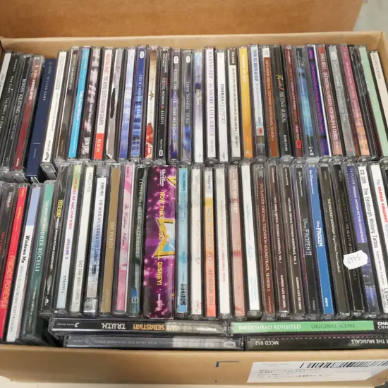 box of CDs