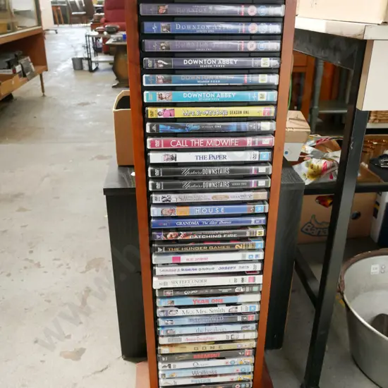 rimu DVD tower and DVDs