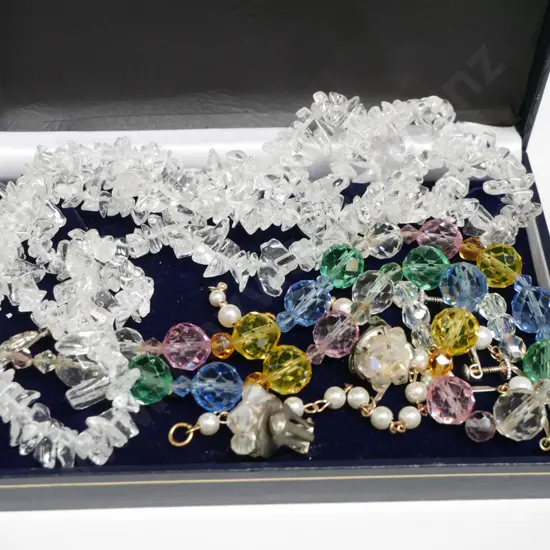 box of costume jewellery