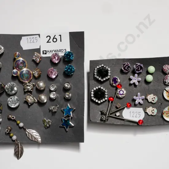 assorted costume jewellery earrings